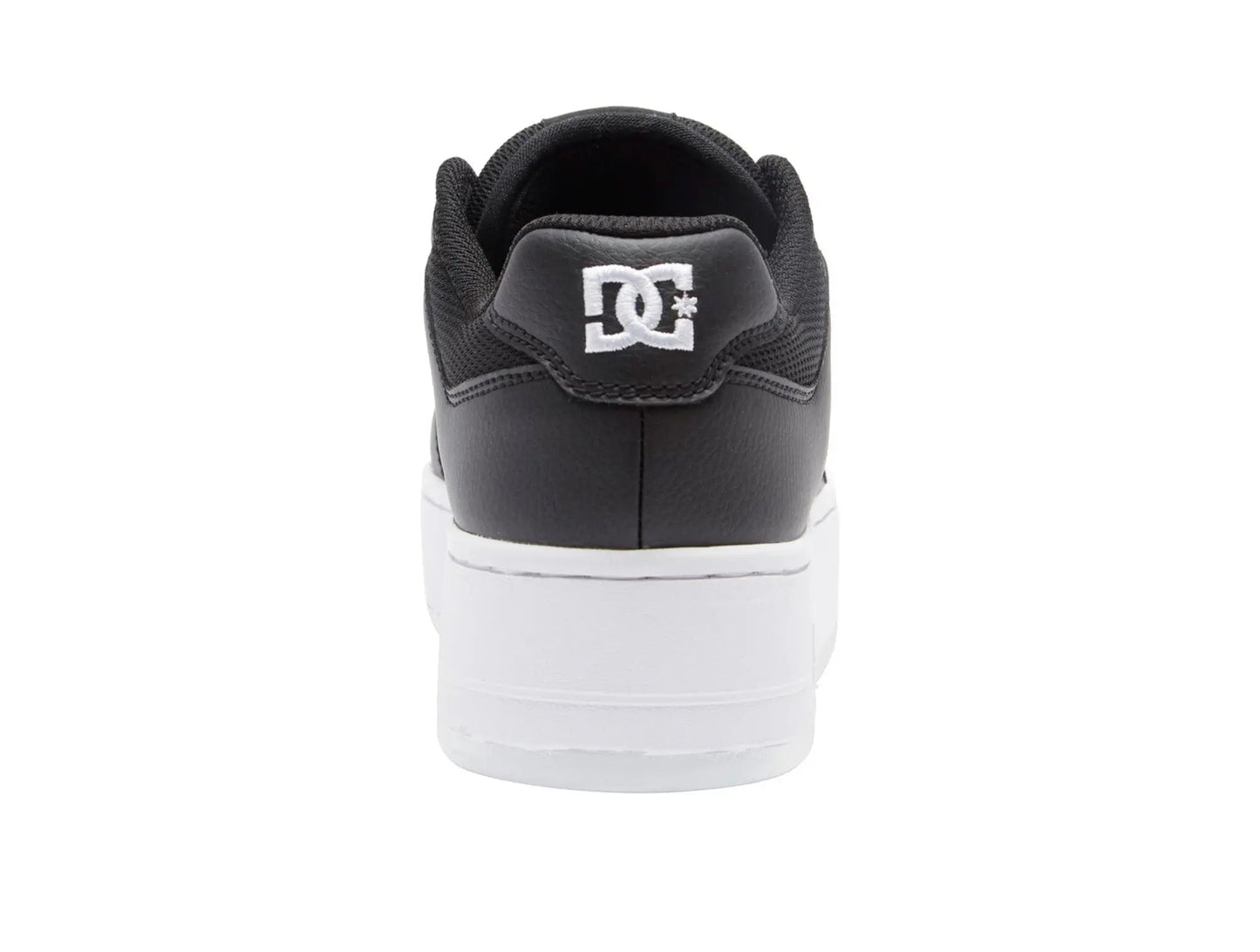 Zapatilla Dc Manteca 4 Plataforma Cuero Mujer Negro