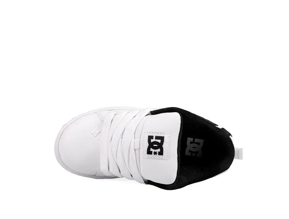 Zapatillas Dc Court Graffik Niños Blanco