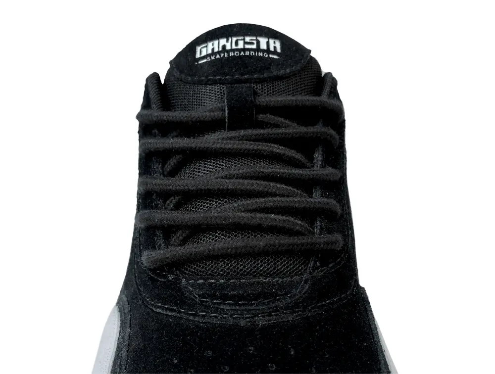 Cordones Gangsta Sl Round 2 Unisex Negro-Blanco