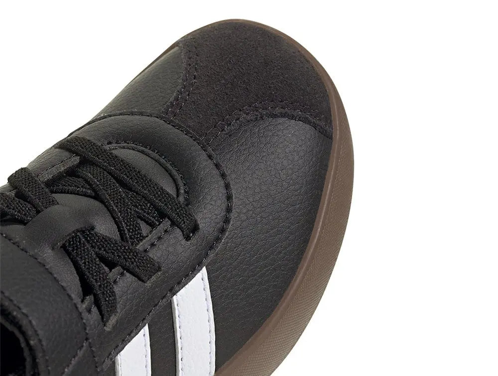 Zapatilla Adidas Vl Court 3.0 Niños Negro - Blanco