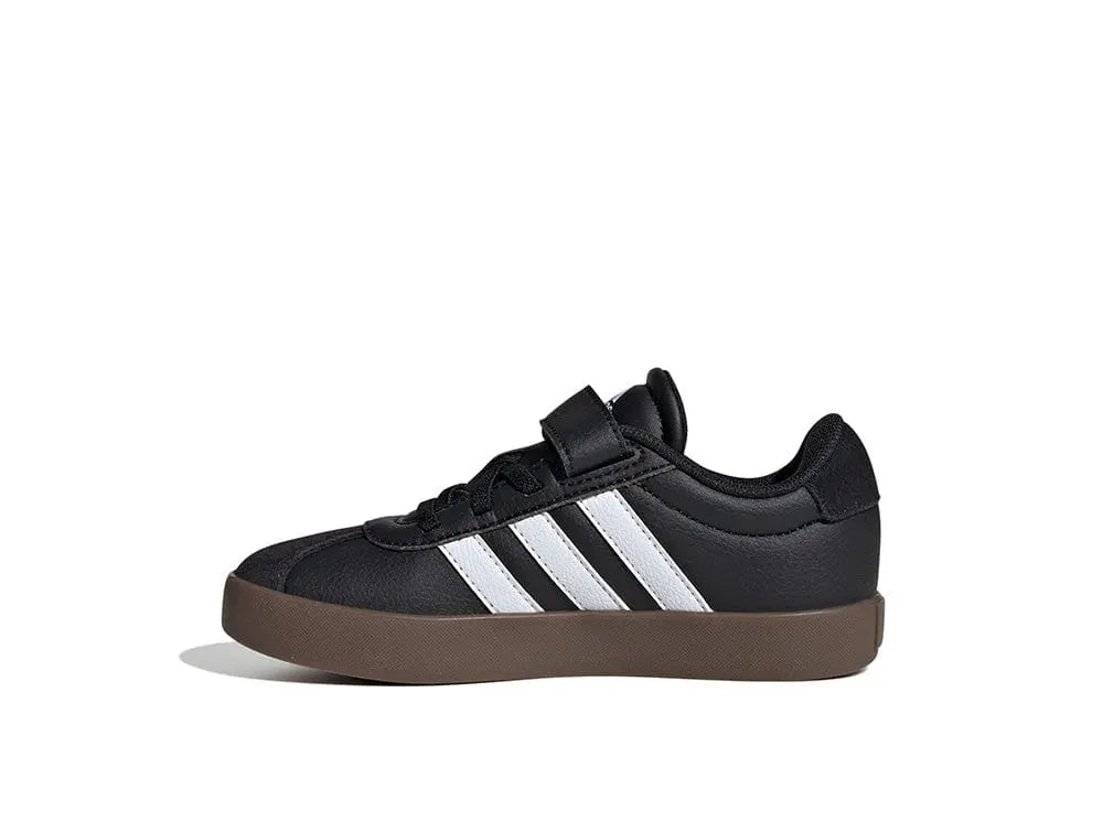 Zapatilla Adidas Vl Court 3.0 Niños Negro - Blanco