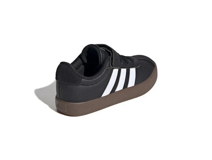 Zapatilla Adidas Vl Court 3.0 Niños Negro - Blanco