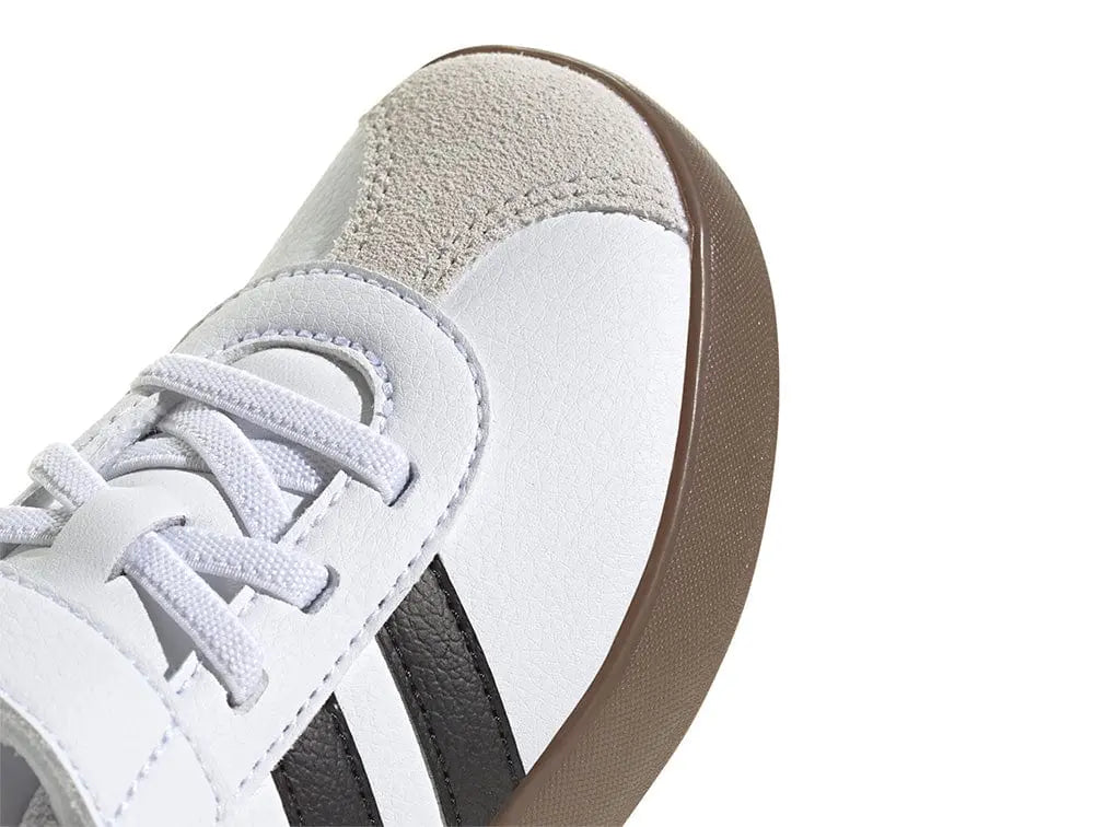 Zapatilla Adidas Vl Court 3.0  Niños Negro/Suela Gum