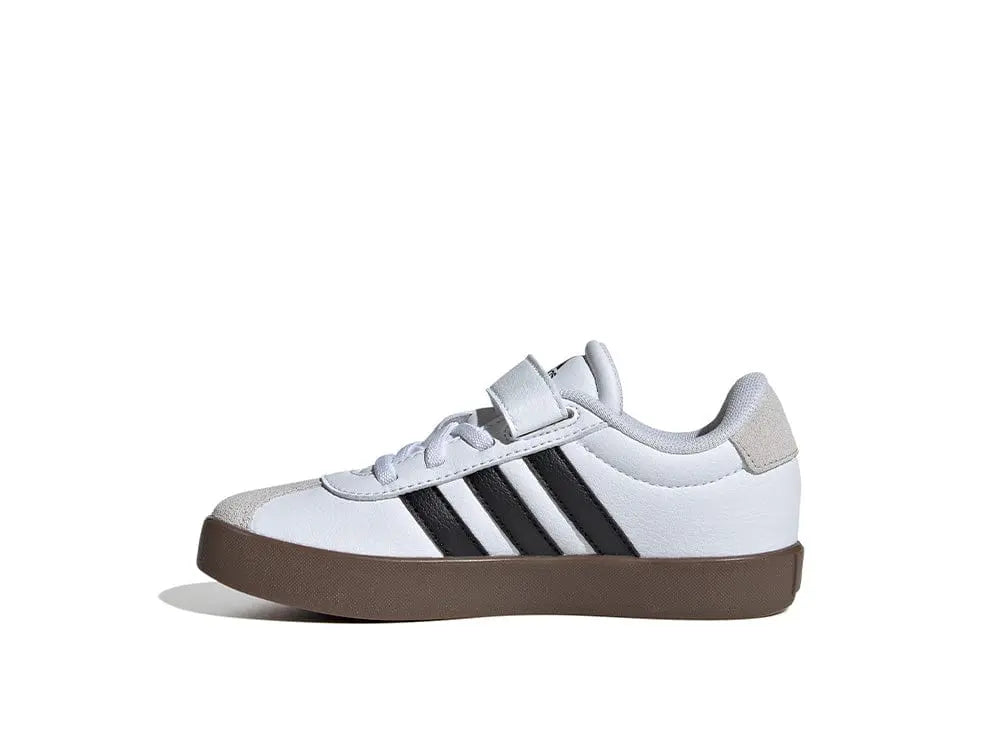 Zapatilla Adidas Vl Court 3.0  Niños Negro/Suela Gum