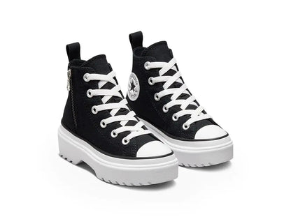 Zapatilla Converse Chuck T Lugged Lift Niños Negro