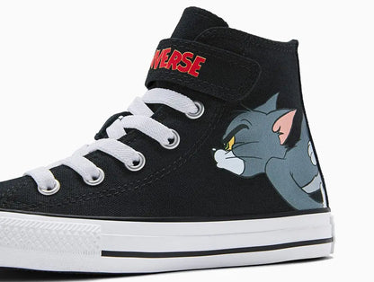Zapatilla Converse Chuck Taylor 1V Tom y Jerry Niños Negro