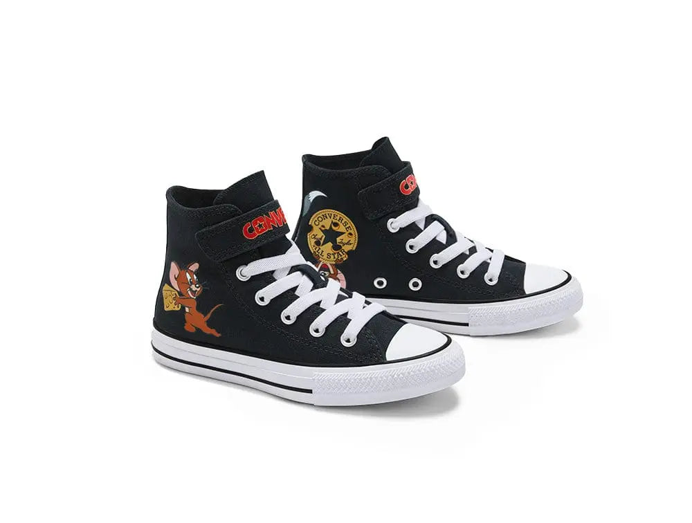 Zapatilla Converse Chuck Taylor 1V Tom y Jerry Niños Negro