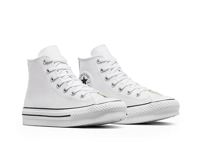Zapatilla Converse Chuck Taylor Eva Lift Hi Niños Blanco