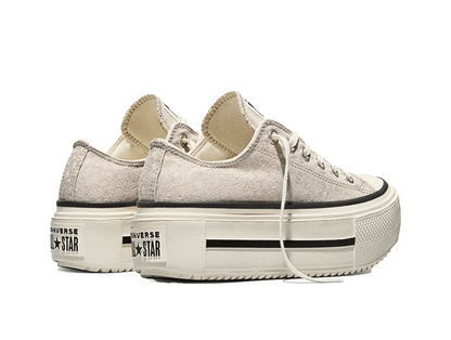 Zapatilla Converse Double Stack Mujer Beige