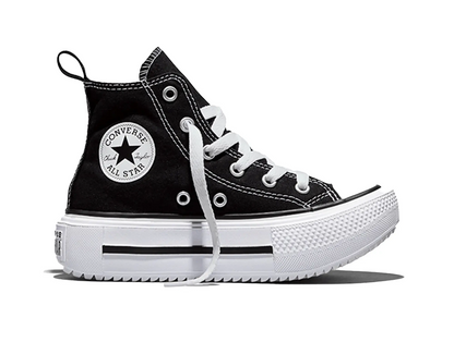 Zapatilla Converse Double Stack Niños Negro