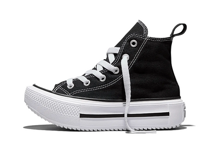 Zapatilla Converse Double Stack Niños Negro