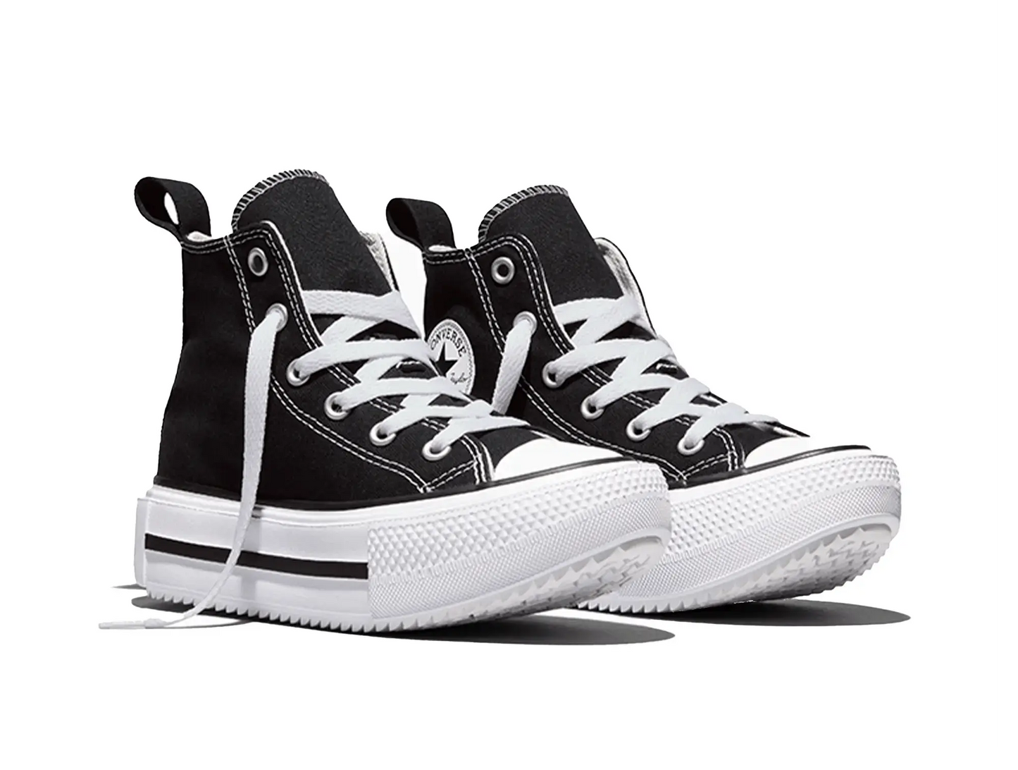 Zapatilla Converse Double Stack Niños Negro