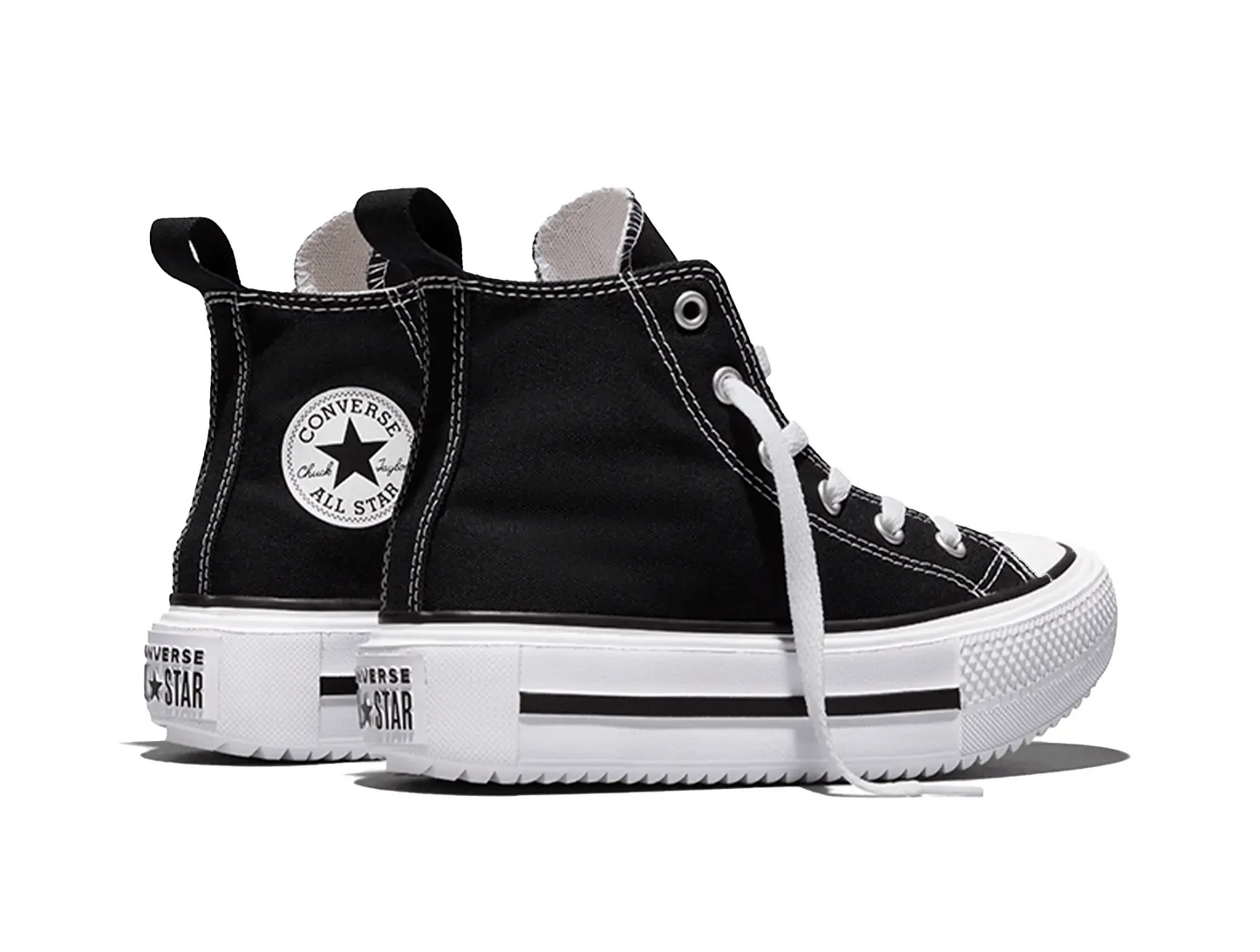 Zapatilla Converse Double Stack Niños Negro
