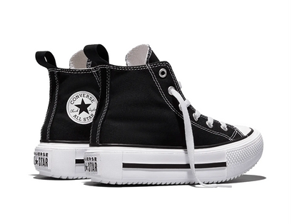 Zapatilla Converse Double Stack Niños Negro