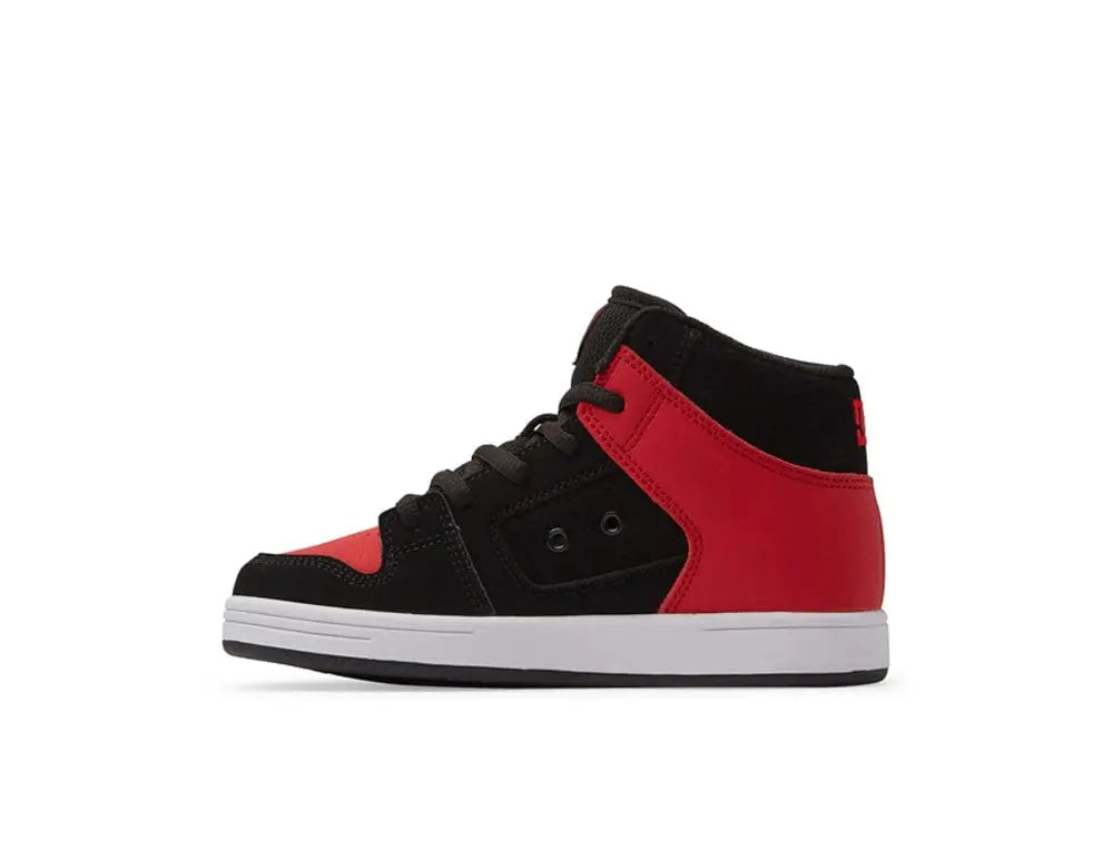 Zapatilla Dc Manteca 4 HI Niños Rojo Negro Blanco
