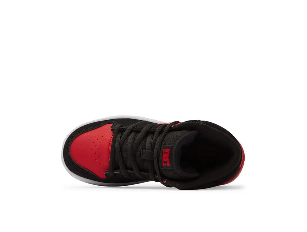 Zapatilla Dc Manteca 4 HI Niños Rojo Negro Blanco