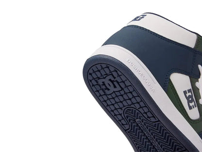 Zapatilla Dc Manteca 4 Hi Niños Blanco-Azul-Verde