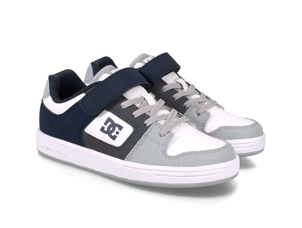 Zapatilla Dc Manteca 4 V Niños Gris Azul