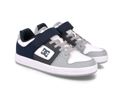 Zapatilla Dc Manteca 4 V Niños Gris Azul