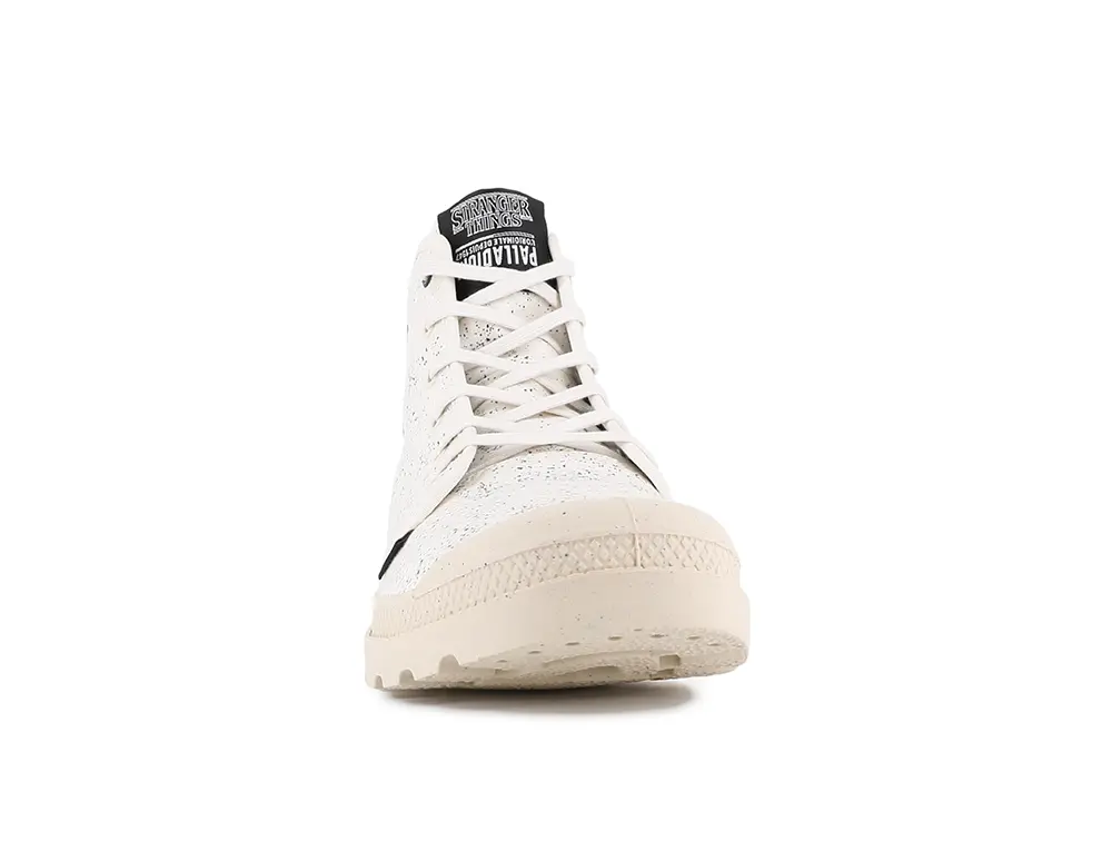 Zapatilla Palladium Pampa Stranger Things (Demodog) Unisex Blanco
