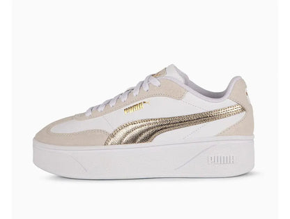 Zapatilla Puma Club II Era Platform Metallic Mujer Blanco