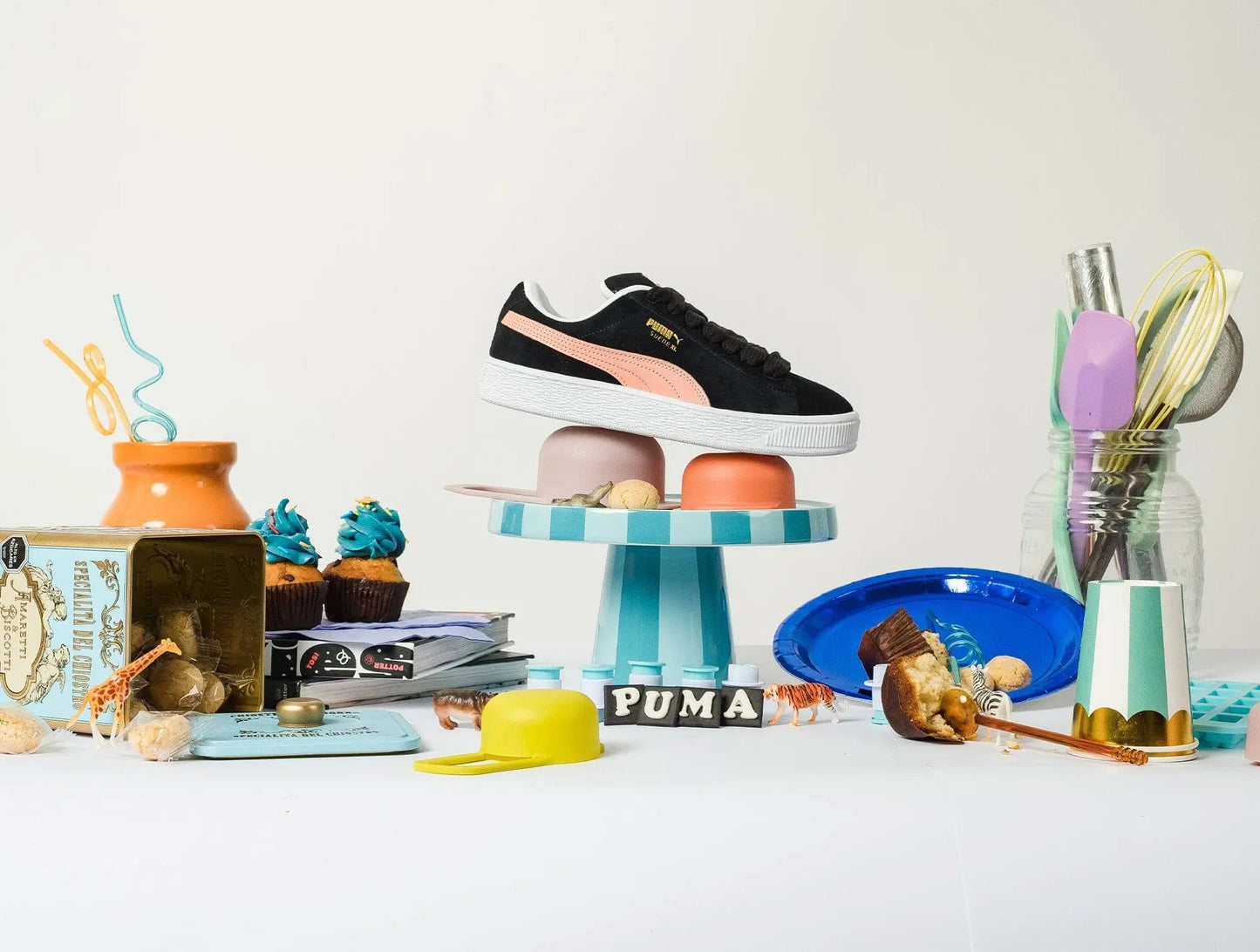 Zapatilla Puma Suede Xl Mujer Negro