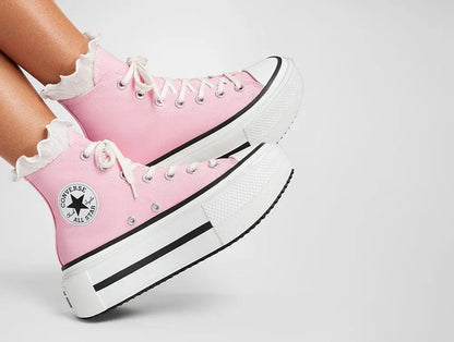 Zapatillas Converse Chuck Taylor Lift Double Stack Mujer Rosada