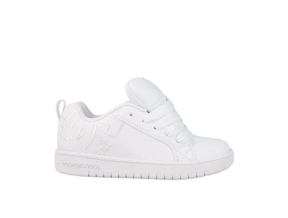 Zapatillas Dc Court Graffik Niños Blanco