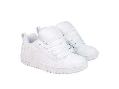 Zapatillas Dc Court Graffik Niños Blanco