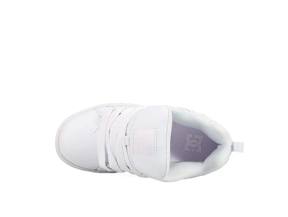 Zapatillas Dc Court Graffik Niños Blanco