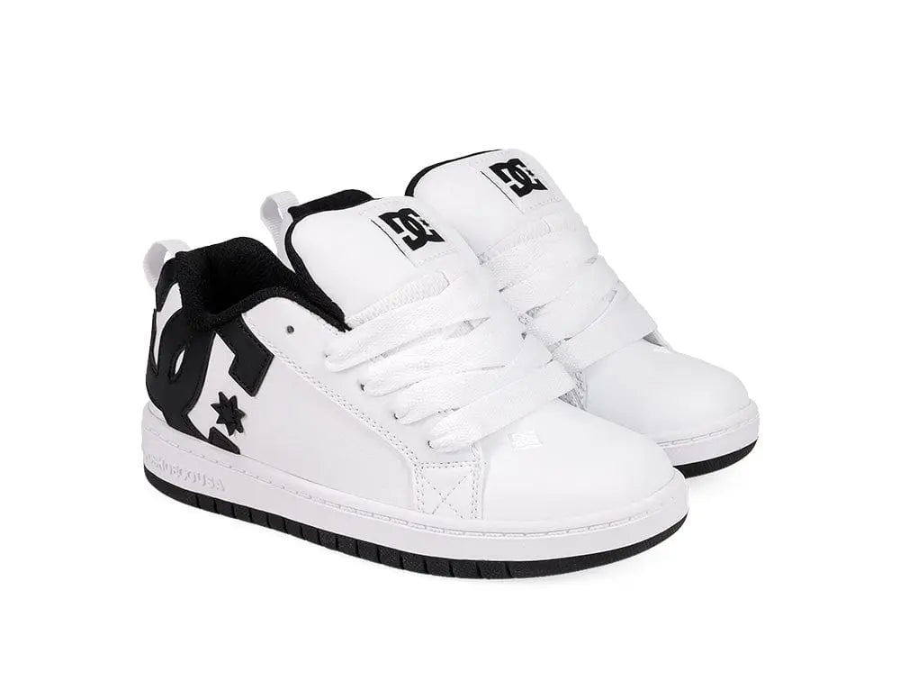 Zapatillas Dc Court Graffik Niños Blanco