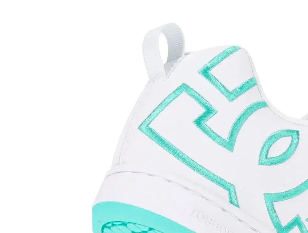 Zapatillas Dc Court Graffik Mujer Blanco